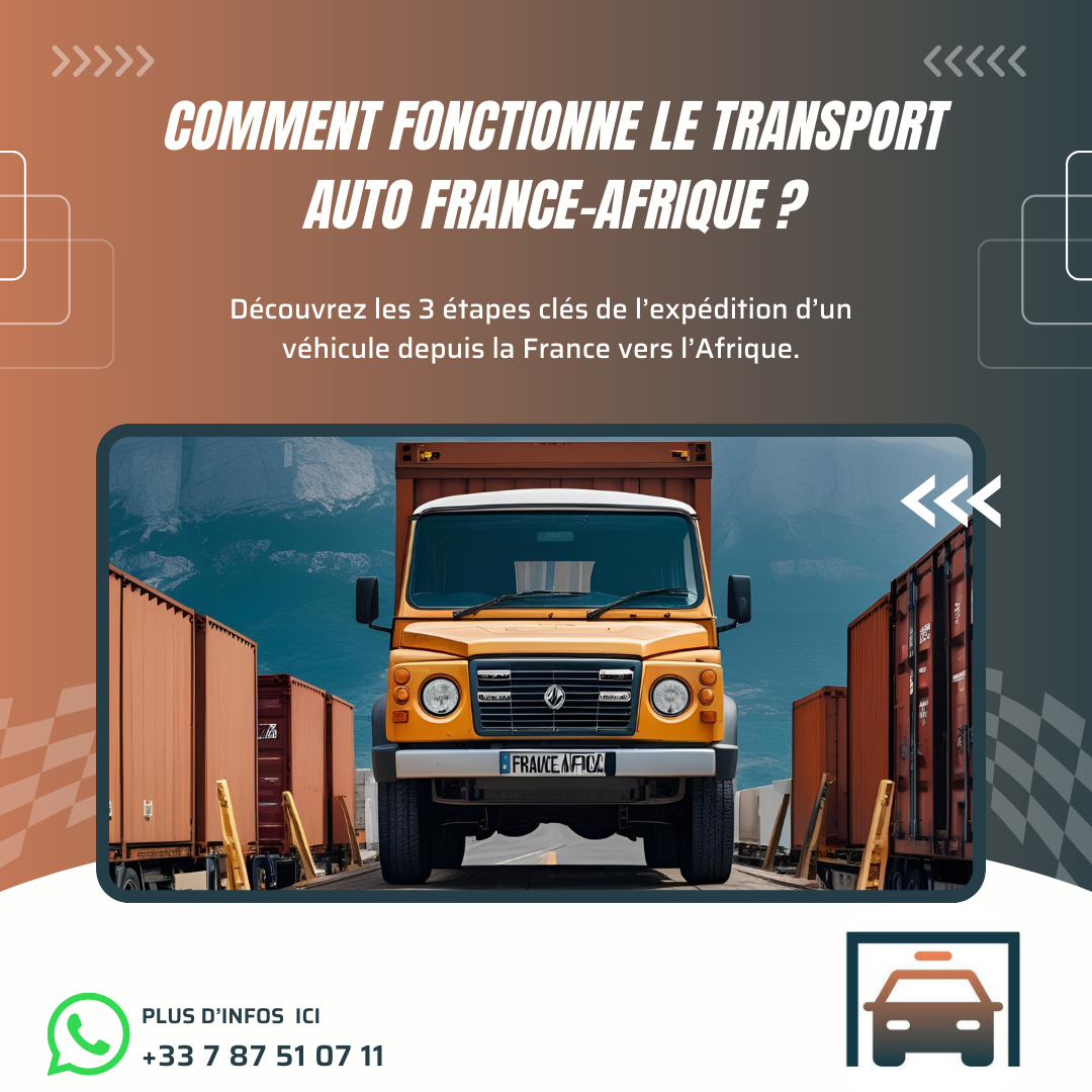 Comment fonctionne le transport voiture France Afrique ?